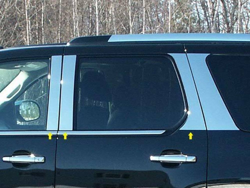 QAA PP47256 Polished Pillar Post Trim 6Pc Fits 07-14 Escalade