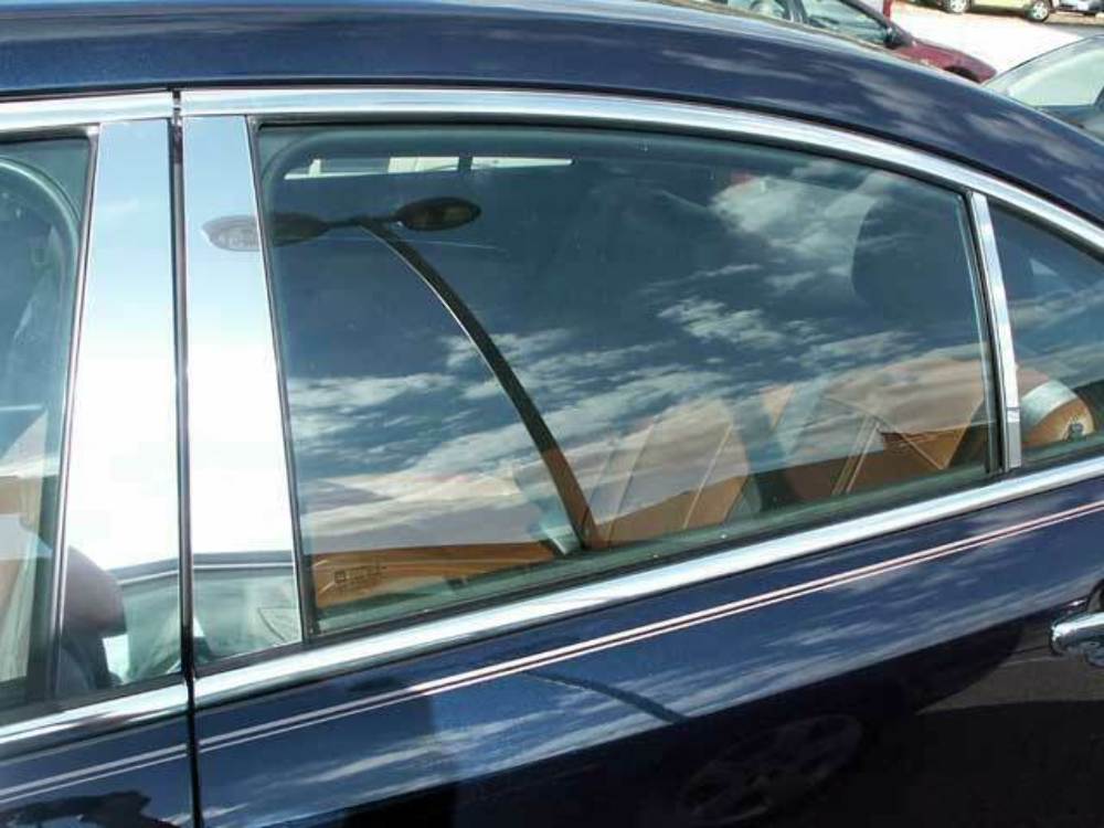 QAA PP47416 Polished Pillar Post Trim 6Pc Fits 07-09 Aura Sedan