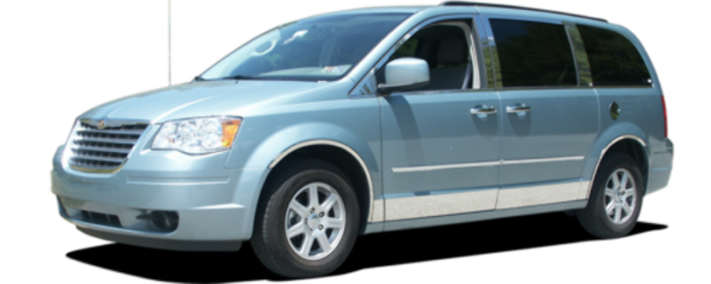 QAA Polished Pillar Post Trim 6Pc Fits 08-16 Town & Country