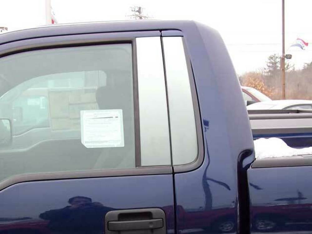 QAA PP49307 Polished Pillar Post Trim 4Pc Fits 09-14 F-150