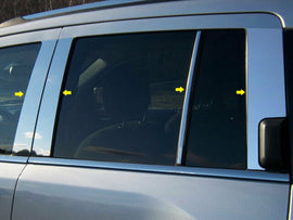 QAA PP51077 Polished Pillar Post Trim 8Pc Fits 11-16 Compass