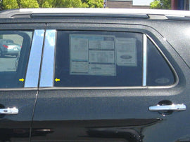 QAA PP51332 Polished Pillar Post Trim 4Pc Fits 11-19 Explorer