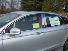 Load image into Gallery viewer, QAA PP53395 Polished Pillar Post Trim 12Pc Fits 13-20 Fusion Sedan