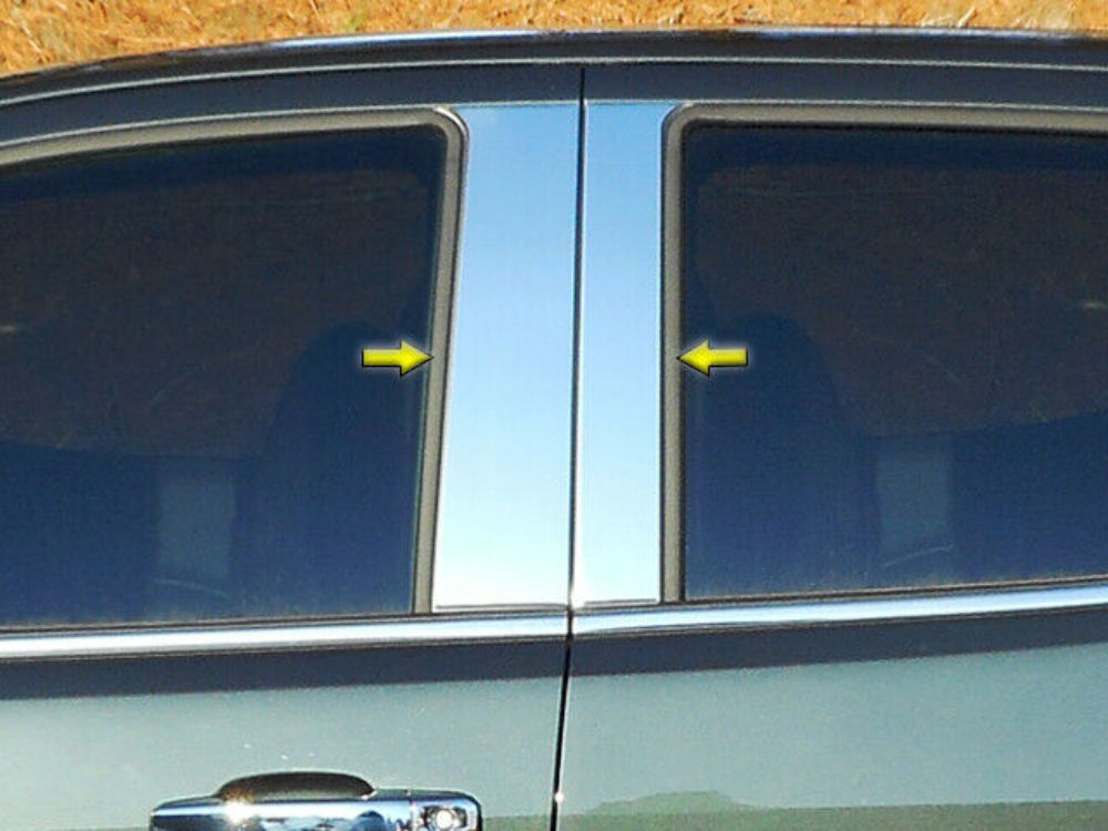 PP55151 Polished Pillar Post Trim 4Pc Fits 15-22 Colorado Crew Cab