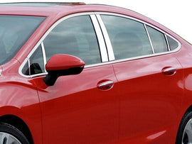 QAA PP56147 Polished Pillar Post Trim 12Pc Fits 16-19 Cruze Sedan