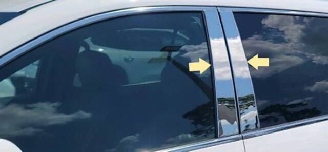 QAA Polished Pillar Post Trim 4Pc Fits 24-26 Acadia & Traverse