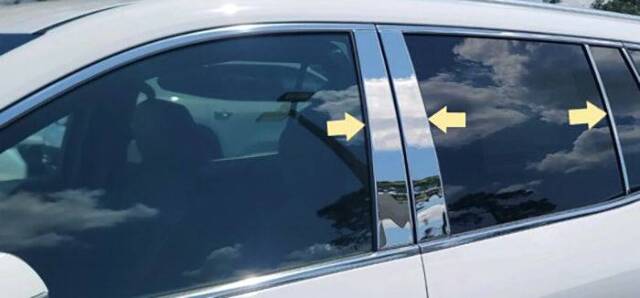 QAA Polished Pillar Post Trim 6Pc Fits 24-26 Acadia & Traverse