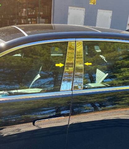 QAA PP73375 Polished Pillar Post Trim 4Pc Fits 23-26 G90 Sedan