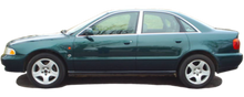 Load image into Gallery viewer, QAA PP96624 Polished Pillar Post Trim 2Pc Fits 96-01 A4 Wagon