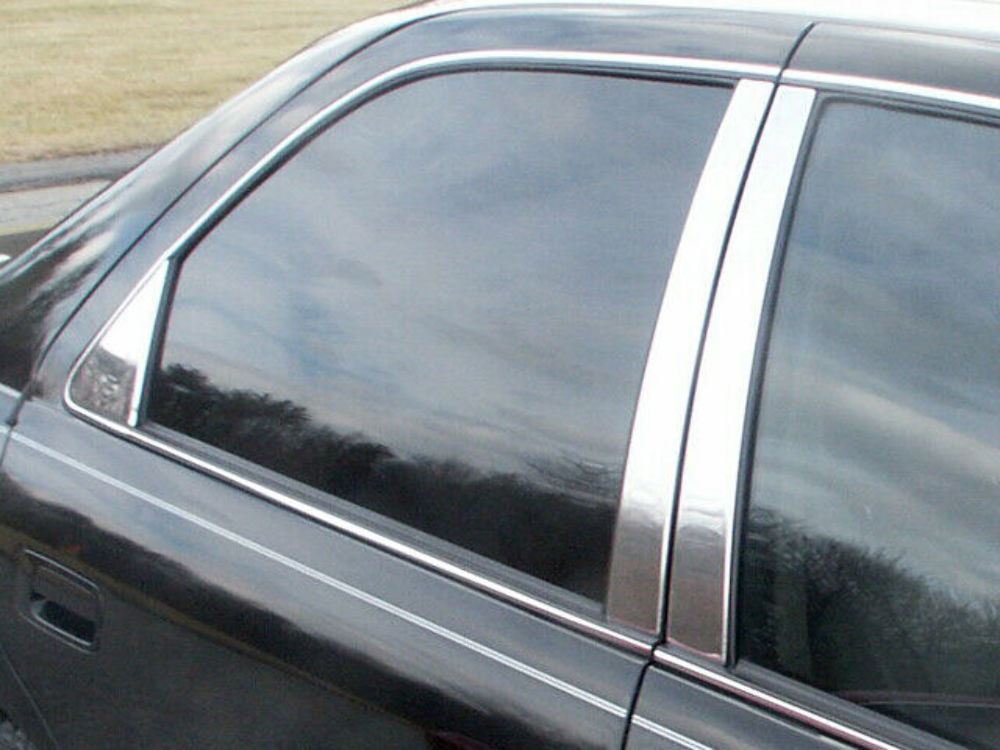 QAA PP97131 Polished Pillar Post Trim 6Pc Fits 97-01 Camry Sedan