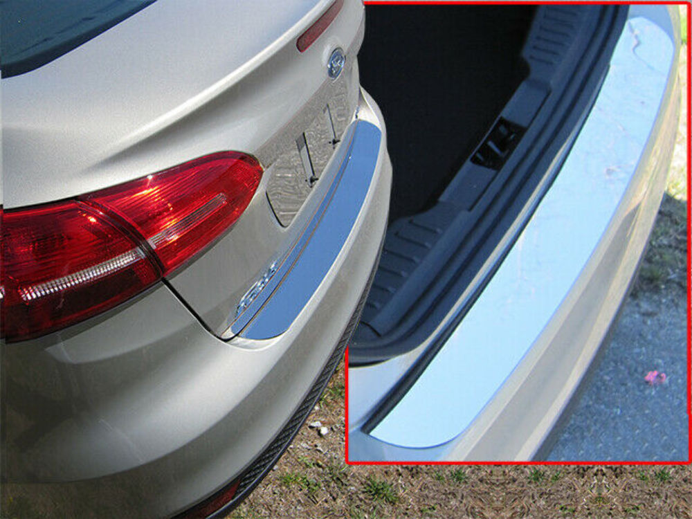 RB55345 Polished Rear Bumper Trim Accent 1Pc Fits 15-18 Focus Sedan