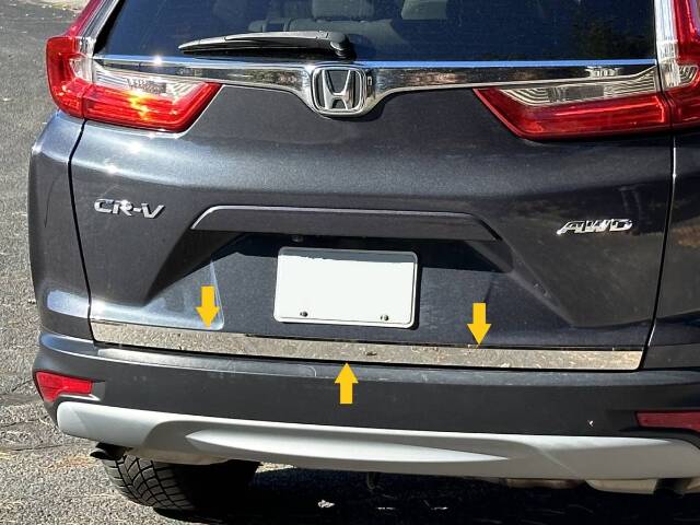 QAA RD17235 Polished Trunk Lid Trim 1Pc Fits 17-22 CR-V