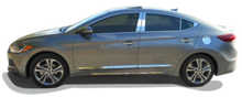 Load image into Gallery viewer, QAA RD17340 Polished Trunk Lid Trim 1Pc Fits 17-18 Elantra Sedan