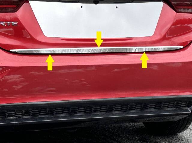 QAA RD19810 Polished Trunk Lid Trim 1Pc Fits 19-24 Forte Sedan