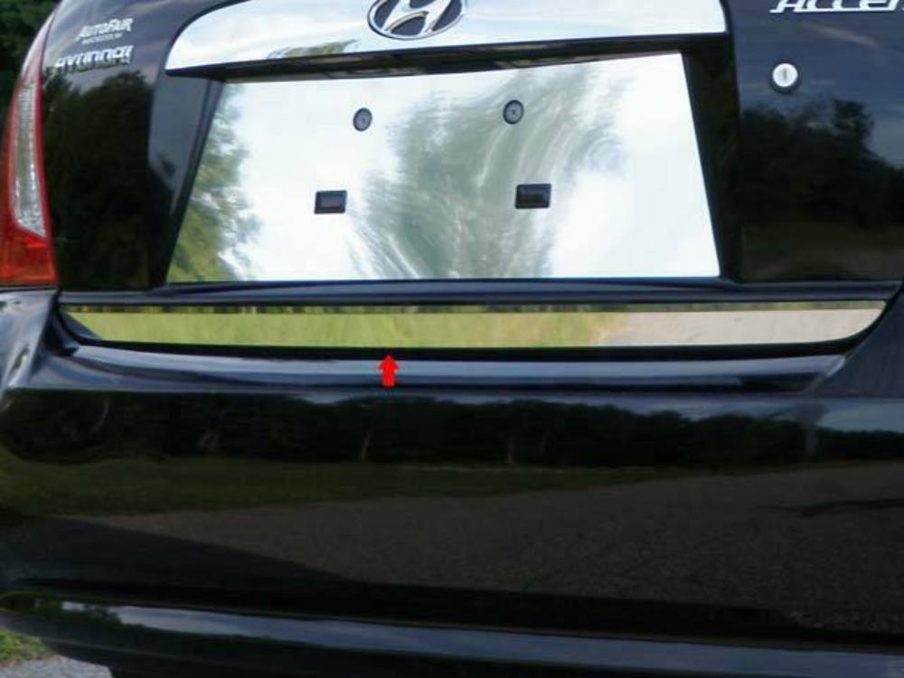 QAA RD27365 Polished Trunk Lid Trim 1Pc Fits 06-11 Accent Sedan