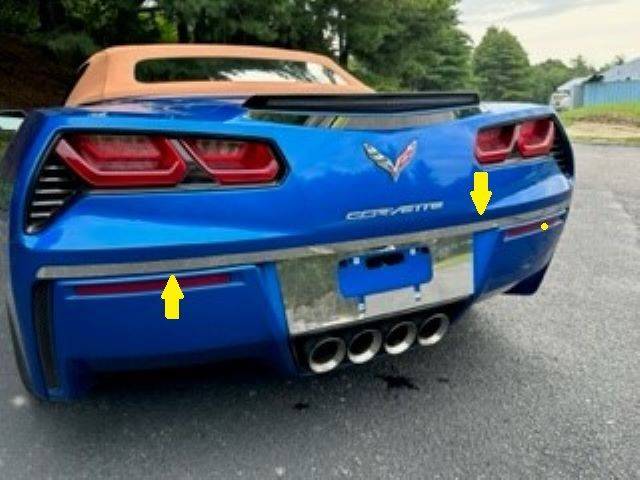 QAA RD54115 Polished Trunk Lid Trim 1Pc Fits 14-9 Corvette