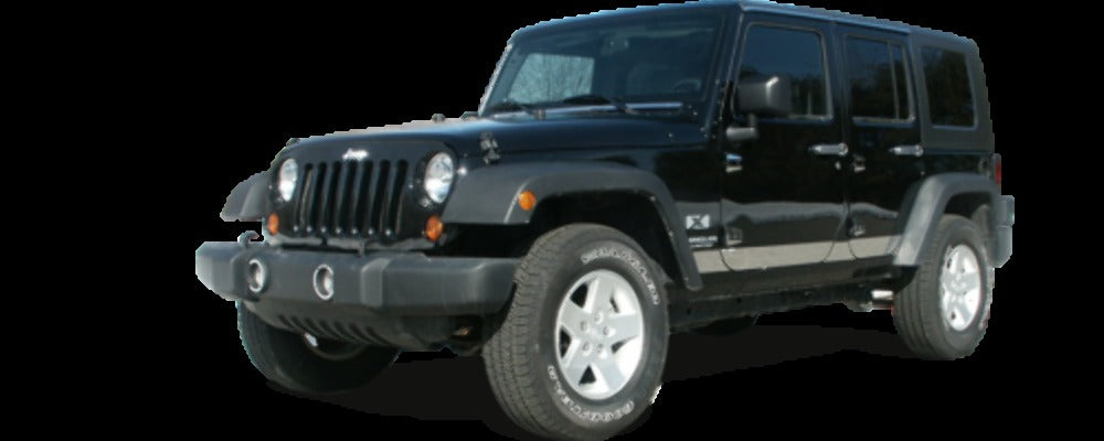 QAA RI47085 Polished Roof Insert Trim 4Pc Fits 07-18 Wrangler JK