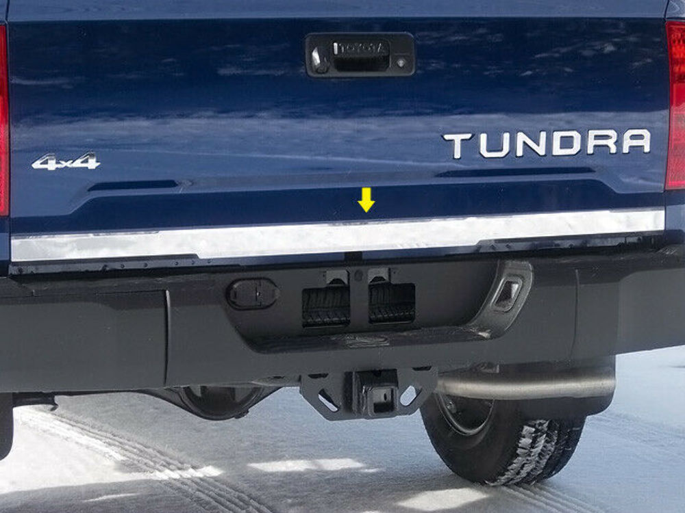 QAA RT14145 Polished Tailgate Accent Trim 1Pc Fits 14-20 Tundra