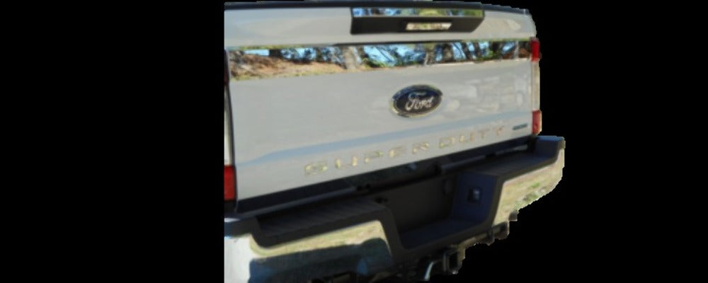 QAA Polished Tailgate Accent Trim 1Pc Fits 17-22 Super Duty