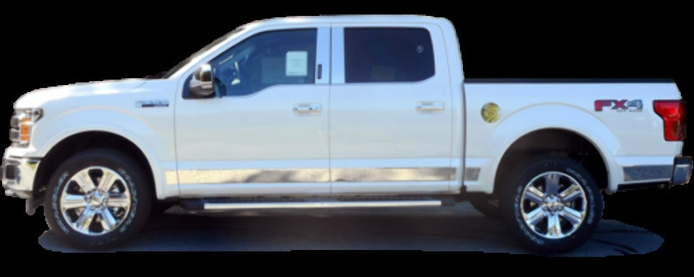 QAA RT58308 Polished Tailgate Accent Trim 1Pc Fits 18-20 F-150