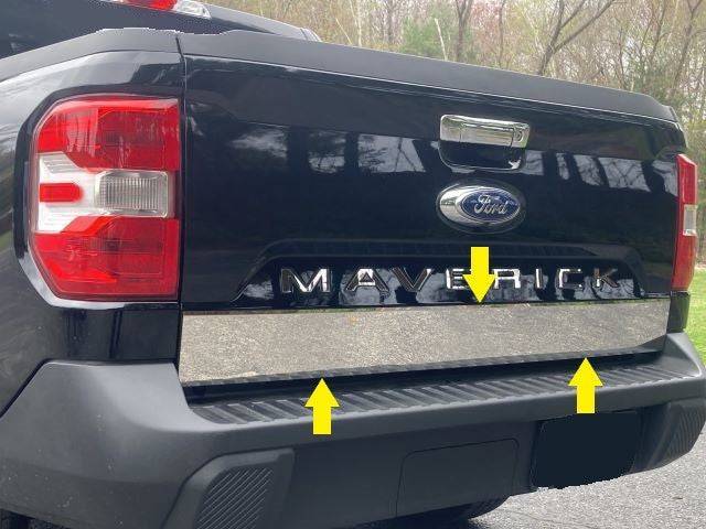 QAA RT62310 Polished Tailgate Accent Trim 1Pc Fits 22-26 Maverick
