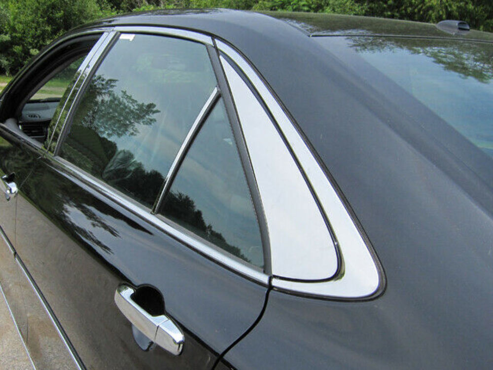 QAA RW15130 Polished Rear Window Trim 2Pc Fits 15-17 Camry Sedan