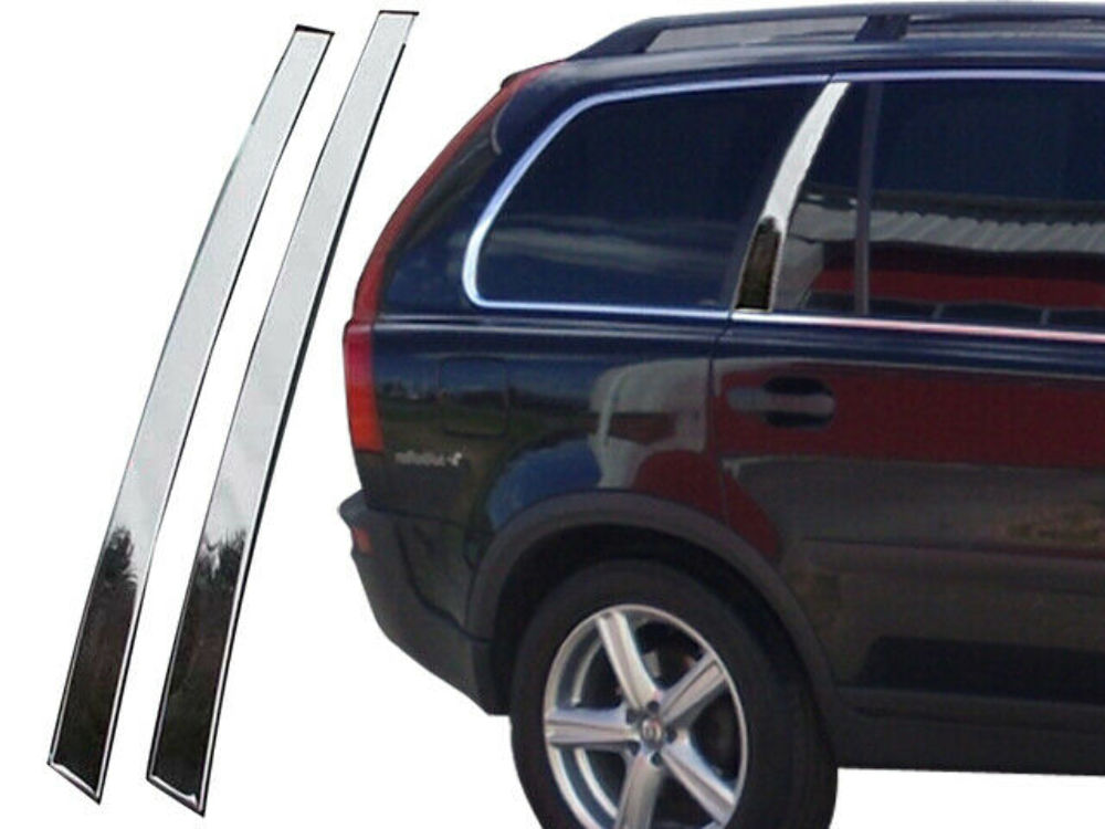 QAA RW27382 Polished Rear Window Trim 2Pc Fits 07-08 XC90