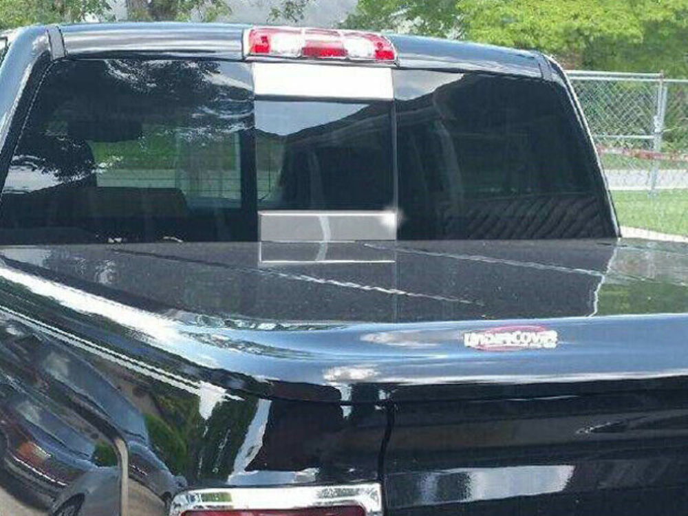 RW54181 Polished Rear Window Trim 2Pc Fits 19-19 Silverado Extended Cab