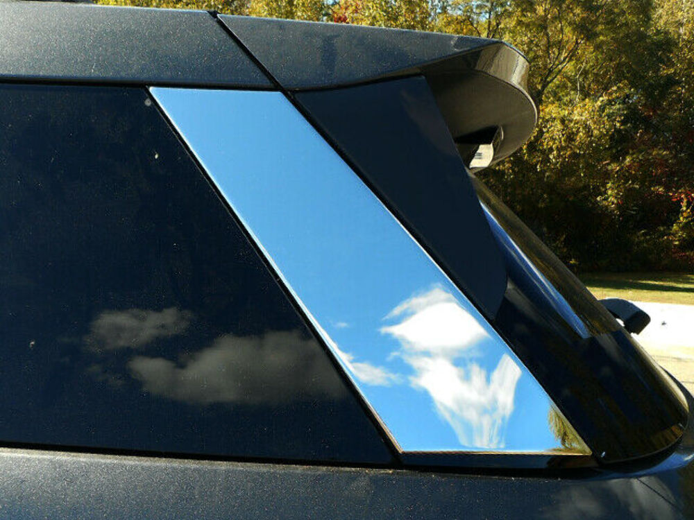 QAA RW60330 Polished Rear Window Trim 2Pc Fits 20-23 Explorer