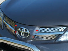 Load image into Gallery viewer, QAA SG13180 Polished Front Grille Accent Trim 4Pc Fits 13-15 Rav4