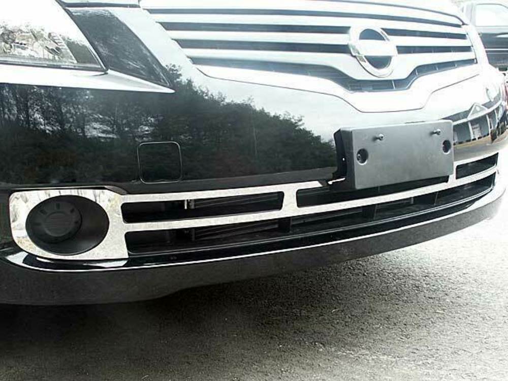 SG27550 Polished Front Grille Accent Trim 1Pc Fits 07-09 Altima Sedan