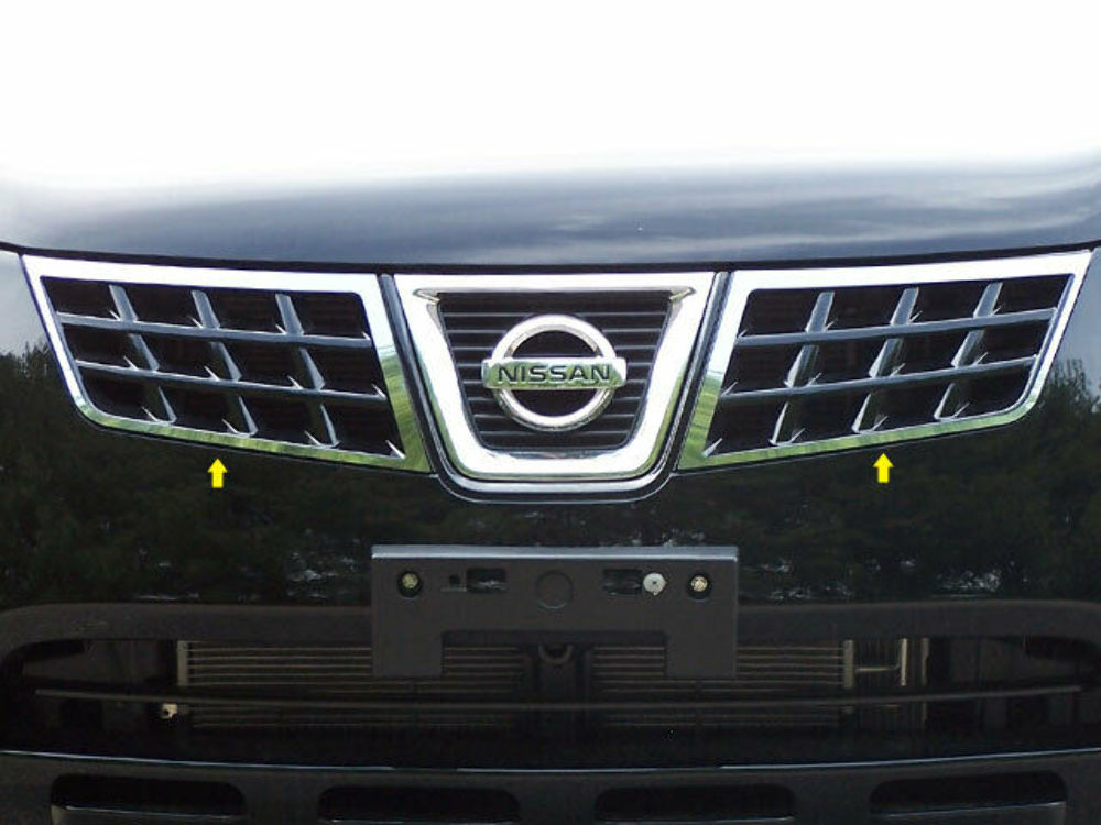 QAA SG28535 Polished Front Grille Accent Trim 2Pc Fits 08-13 Rogue