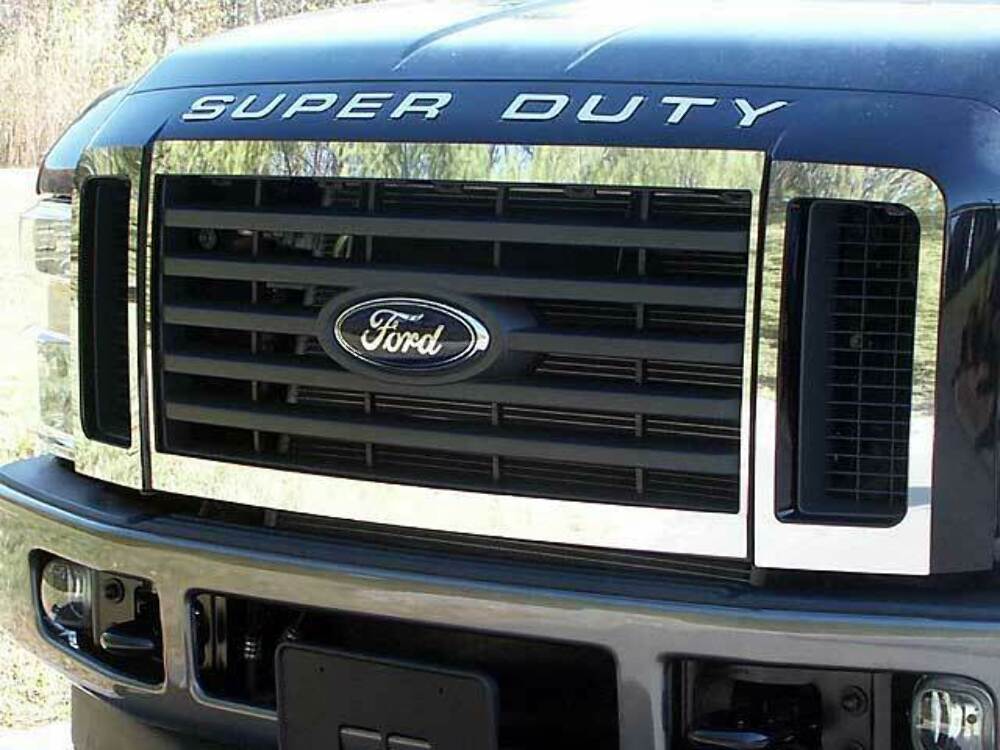 QAA Polished Front Grille Accent Trim 6Pc Fits 08-08 Super Duty