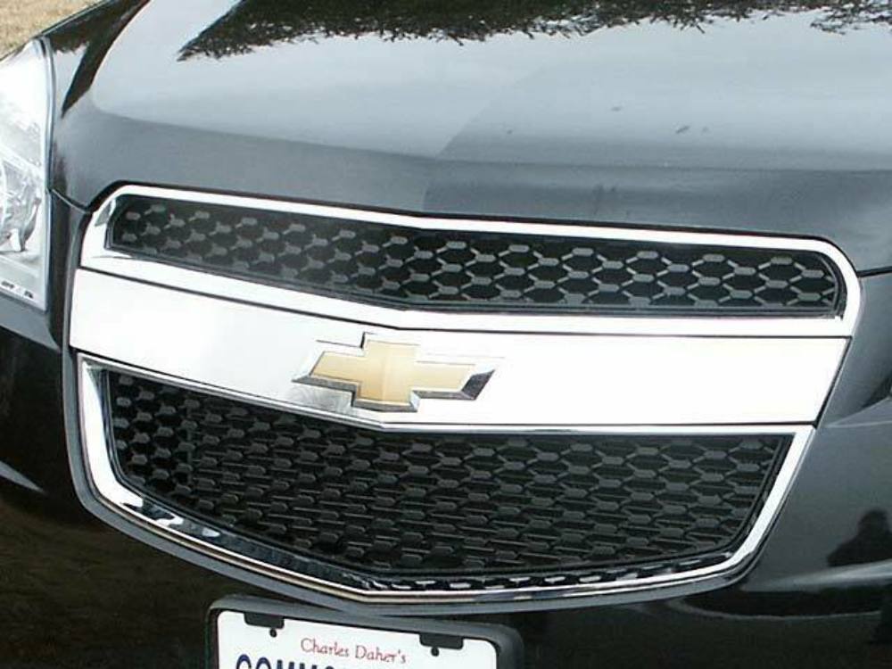 SG50160 Polished Front Grille Accent Trim 1Pc Fits 10-15 Equinox