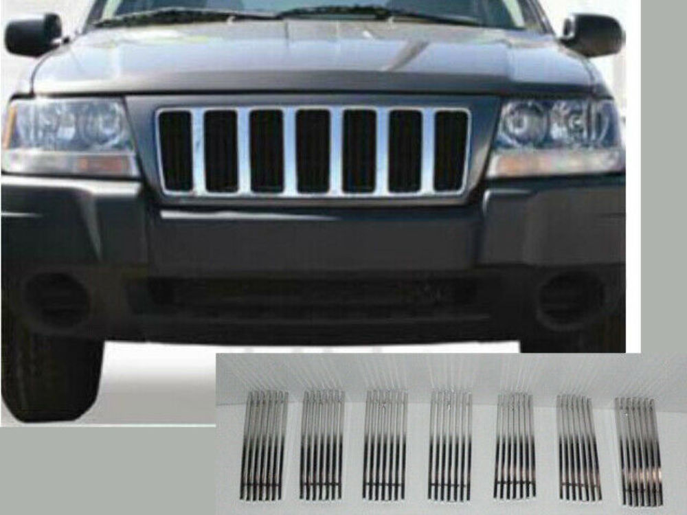 QAA SGB39080Billet Grille Overlay 7Pc Fits 99-04 Grand Cherokee