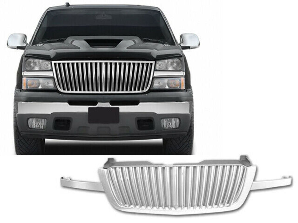 QAA SGB43182 Chrome Billet Grille Overlay 1Pc Fits 03-06 Silverado