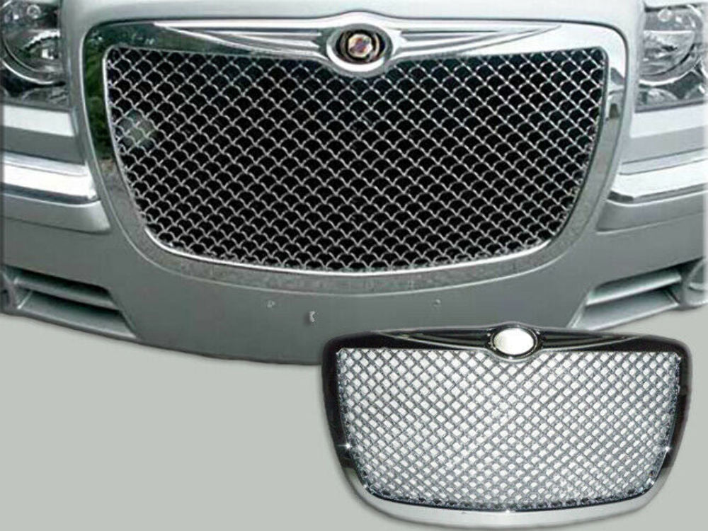 QAA SGB45765 Chrome Billet Grille Overlay 1Pc Fits 05-10 300 Sedan