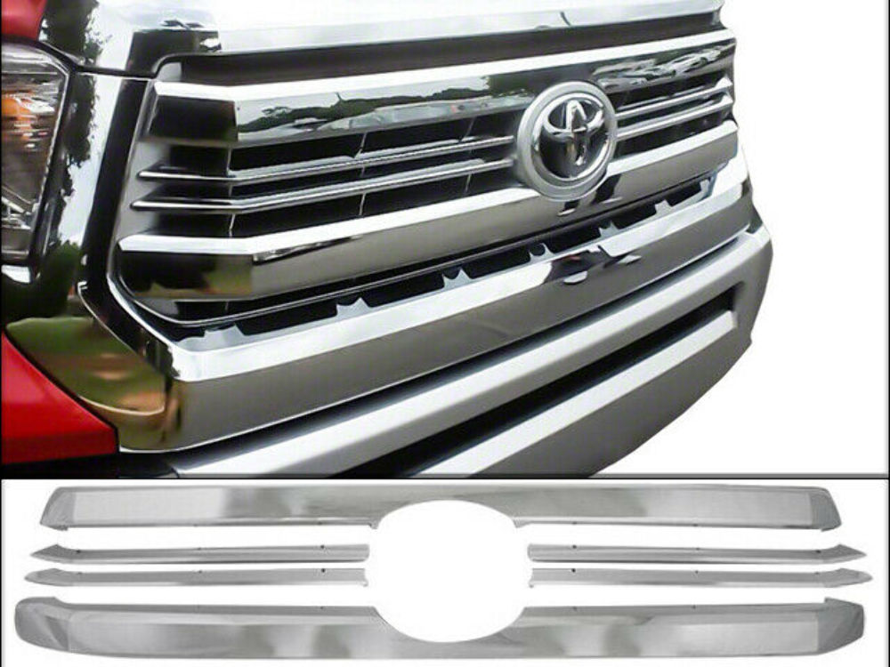 QAA SGC14143 Chrome Grill Overlay 6Pc Fits 14-17 Tundra