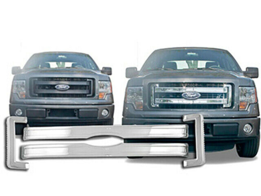 QAA SGC53308 Chrome Grill Overlay 4Pc Fits 13-14 F-150