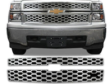 Load image into Gallery viewer, QAA SGC54182 Chrome Grill Overlay 2Pc Fits 14-15 Silverado