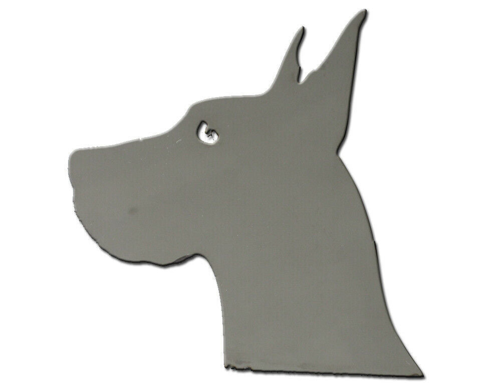 QAA SGR11014 Polished Great Dane Head 2Pc Decal