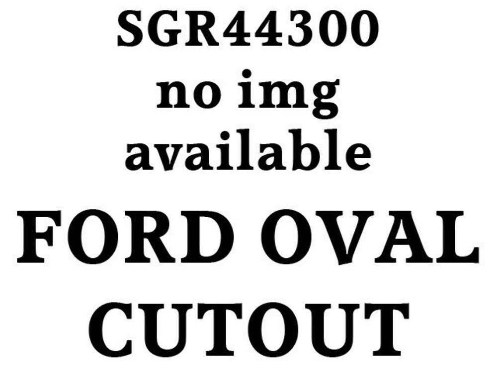 QAA SGR44300 Polished Ford Oval Logo 1Pc Fits 04-08 F-150