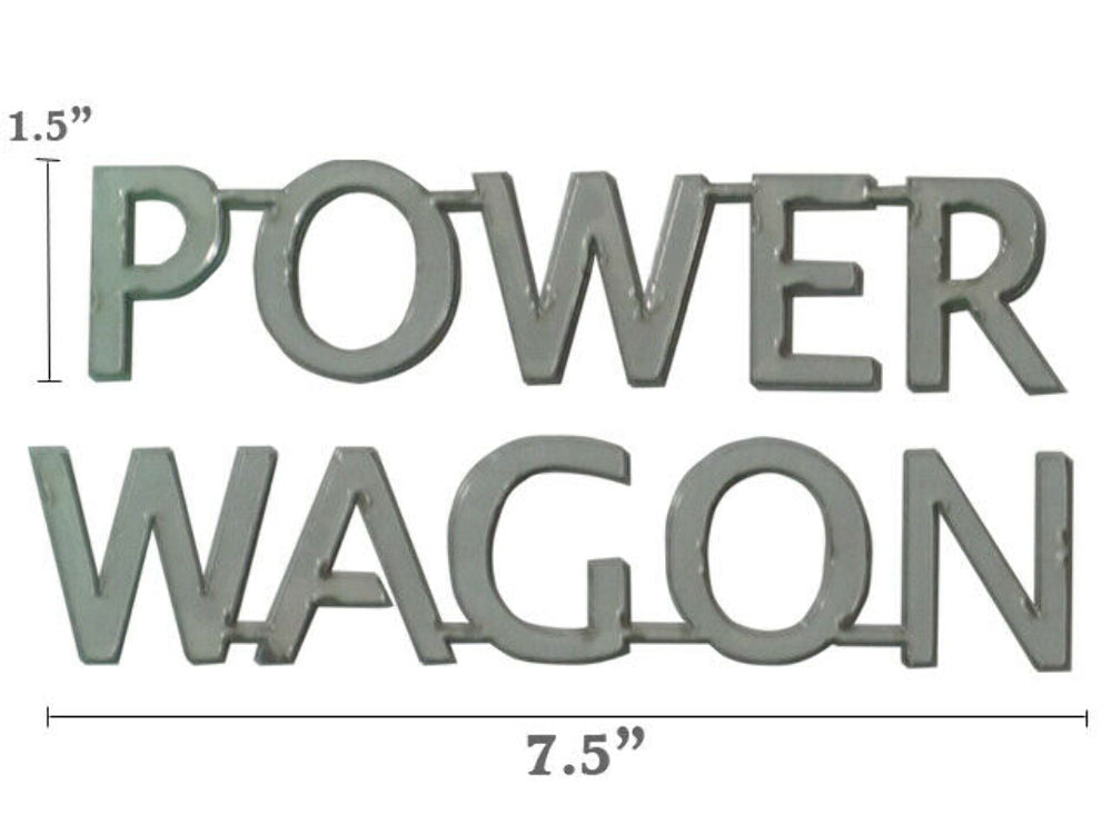 QAA SGR45920 Polished Power Wagon Decal 2Pc Fits 05-08 Magnum Wagon