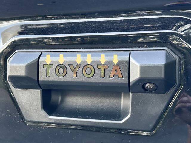 QAA Polished Toyota Tailgate Handle Letter Inserts 6Pc Fits 24-26 Tacoma