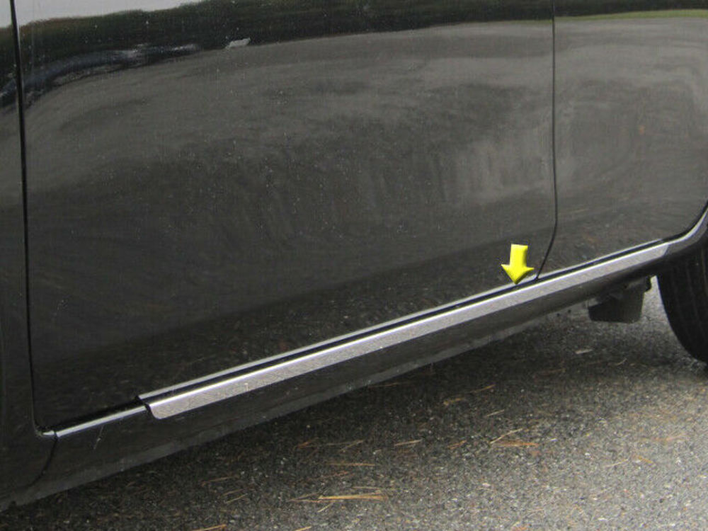 QAA TH12530 Polished Rocker Panel Trim 2Pc Fits 12-19 Versa Sedan