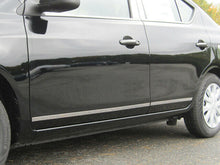 Load image into Gallery viewer, QAA TH12532 Polished Upper Rocker Trim 4Pc Fits 12-19 Versa Sedan