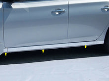 Load image into Gallery viewer, QAA TH13575 Polished Rocker Panel Trim 6Pc Fits 13-15 Sentra Sedan