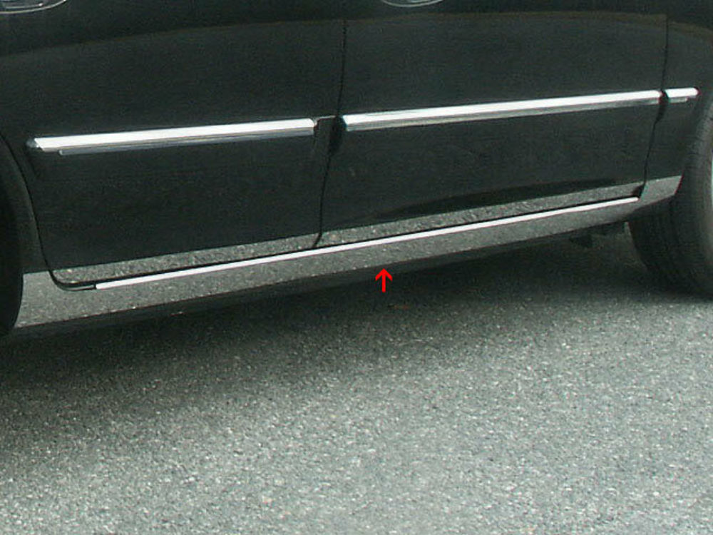 QAA TH24805 Polished Rocker Panel Trim 8Pc Fits 01-06 Optima Sedan