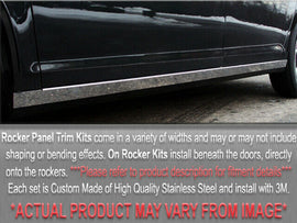 QAA TH25215 Polished Rocker Panel Trim 4Pc Fits 01-05 Civic Sedan