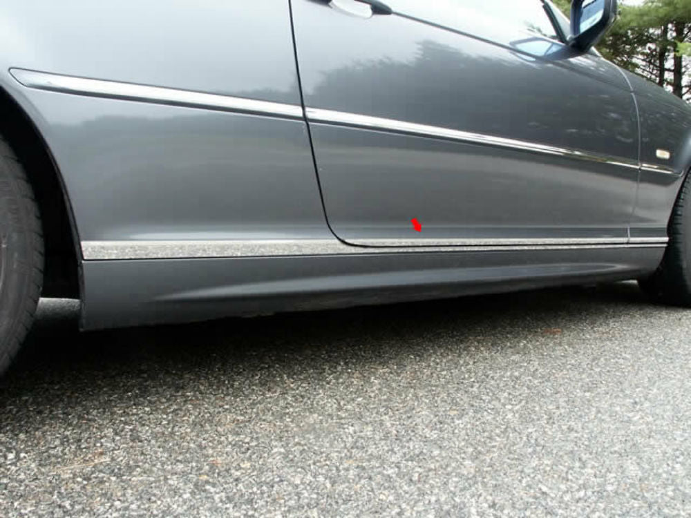 TH25900 Polished Rocker Panel Trim 8Pc Fits 01-05 3 Series Coupe